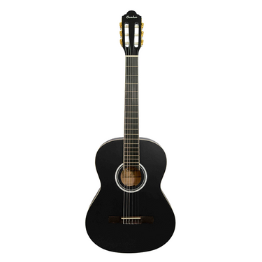Guitarra Clasica Bamboo Gc-39-bk-ar Negra Con Funda 39 Pulgadas